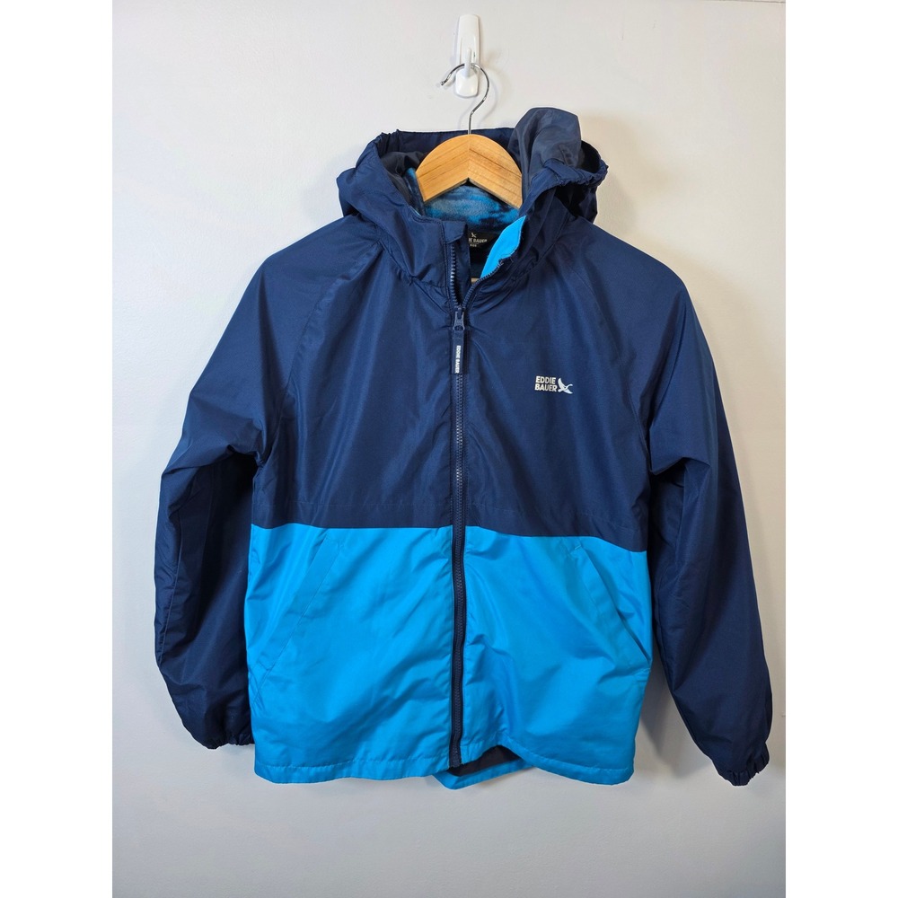 Eddie Bauer 3 in 1 Kids Youth Boys Hooded Fleece Lined Coat Large 14/16